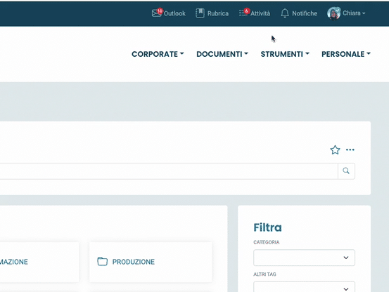 Notifiche intranet Notifiche intranet
